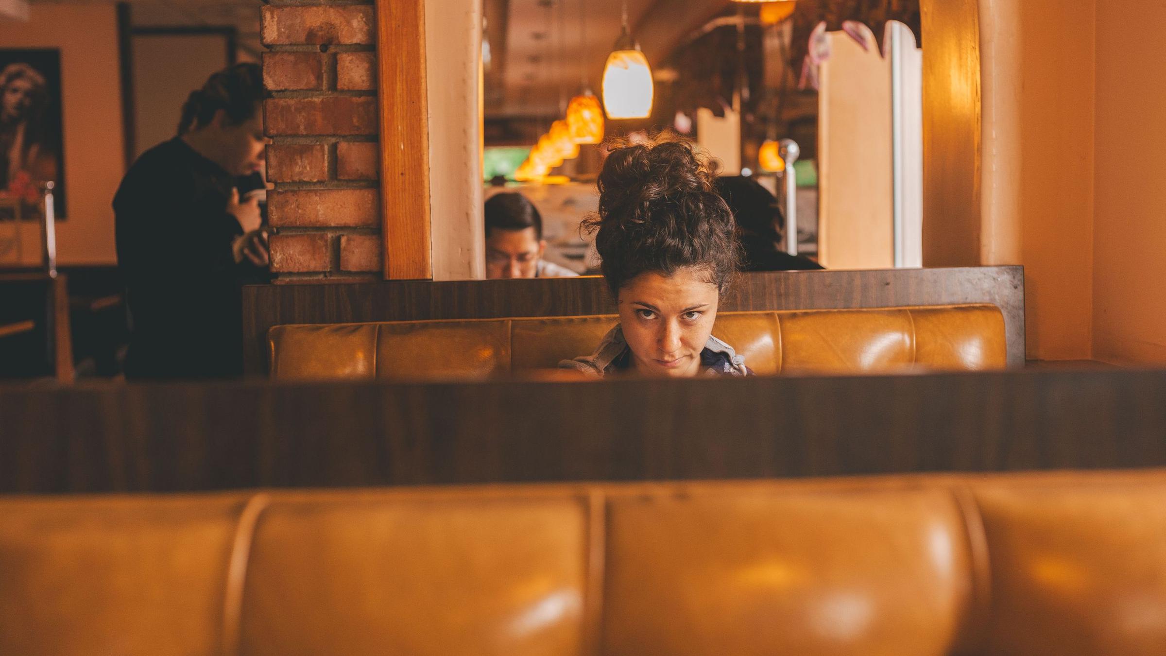 Inside the diner